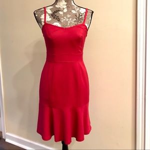 Deep pink Banana Republic flirty dress